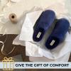 imageDearfoams Womens Memory Foam Indoor Outdoor Darcy Velour Clog House Slipper with Wide WidthsBlack