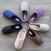 imageDearfoams Womens Memory Foam Indoor Outdoor Darcy Velour Clog House Slipper with Wide WidthsMedium Grey