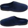 imageDearfoams Womens Memory Foam Indoor Outdoor Darcy Velour Clog House Slipper with Wide WidthsPeacoat