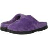 imageDearfoams Womens Memory Foam Indoor Outdoor Darcy Velour Clog House Slipper with Wide WidthsSmokey Purple 2