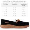 imageDearfoams Womens Wilmington Energy Return Comfort IndoorOutdoor Memory Foam Moccasin Slipper with TieBlack Suede