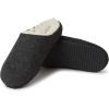 imageDearfoams Mens Microwool Clog with Molded Footbed SlipperBlack