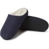 imageDearfoams Mens Microwool Clog with Molded Footbed SlipperNavy