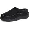imageDearfoams Mens Thompson Memory Foam IndoorOutdoor Clog SlipperBlack