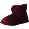 imageDearfoams Womens Sara Velour BootieShiny Burgundy