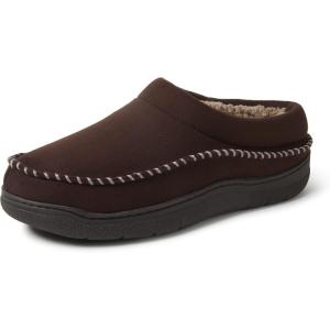 imageDearfoams Mens Thompson Memory Foam IndoorOutdoor Clog SlipperCoffee