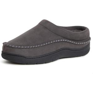 imageDearfoams Mens Thompson Memory Foam IndoorOutdoor Clog SlipperPavement