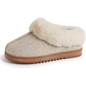 imageDearfoams Womens Chloe Soft Knit Clog SlipperOatmeal Heather
