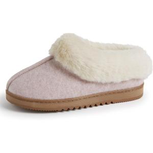imageDearfoams Womens Chloe Soft Knit Clog SlipperPale Mauve