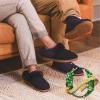 imageDearfoams Gifts for Women Mom Sister Wife  Fuzzy Fluffy Memory Foam Slipper  Hannah Knit Clog House Shoe House SlipperBlack Solid