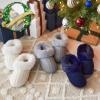 imageDearfoams Gifts for Women Mom Sister Wife  Fuzzy Fluffy Memory Foam Slipper  Hannah Knit Clog House Shoe House SlipperCream