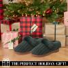 imageDearfoams Gifts for Women Mom Sister Wife  Fuzzy Fluffy Memory Foam Slipper  Hannah Knit Clog House Shoe House SlipperForest