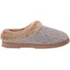 imageDearfoams Gifts for Women Mom Sister Wife  Fuzzy Fluffy Memory Foam Slipper  Hannah Knit Clog House Shoe House SlipperSleet