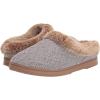 imageDearfoams Gifts for Women Mom Sister Wife  Fuzzy Fluffy Memory Foam Slipper  Hannah Knit Clog House Shoe House SlipperSleet