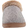 imageDearfoams Gifts for Women Mom Sister Wife  Fuzzy Fluffy Memory Foam Slipper  Hannah Knit Clog House Shoe House SlipperSleet