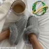 imageDearfoams Gifts for Women Mom Sister Wife  Fuzzy Fluffy Memory Foam Slipper  Hannah Knit Clog House Shoe House SlipperSleet Solid