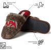 imageDearfoams Mens Christmas Gifts for Dad Father Grandpa Matching Family Pajama Papa Bear SlipperBrown Frost