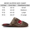 imageDearfoams Mens Christmas Gifts for Dad Father Grandpa Matching Family Pajama Papa Bear SlipperBrown Frost