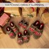 imageDearfoams Mens Christmas Gifts for Dad Father Grandpa Matching Family Pajama Papa Bear SlipperBrown Frost