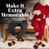 imageDearfoams Mens Christmas Gifts for Dad Father Grandpa Matching Family Pajama Papa Bear SlipperBuffalo Plaid