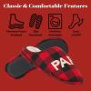 imageDearfoams Mens Christmas Gifts for Dad Father Grandpa Matching Family Pajama Papa Bear SlipperBuffalo Plaid