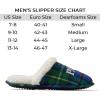 imageDearfoams Mens Christmas Gifts for Dad Father Grandpa Matching Family Pajama Papa Bear SlipperGreen Plaid