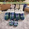 imageDearfoams Mens Christmas Gifts for Dad Father Grandpa Matching Family Pajama Papa Bear SlipperGreen Plaid