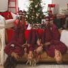 imageDearfoams Mens Christmas Gifts for Dad Father Grandpa Matching Family Pajama Papa Bear SlipperPeacoat