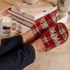 imageDearfoams Mens Christmas Gifts for Dad Father Grandpa Matching Family Pajama Papa Bear SlipperRedBlue Plaid