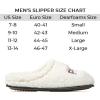 imageDearfoams Mens Christmas Gifts for Dad Father Grandpa Matching Family Pajama Papa Bear SlipperWhite