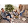 imageDearfoams Mens Christmas Gifts for Dad Father Grandpa Matching Family Pajama Papa Bear SlipperWhite