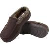 imageDearfoams Mens Memory Foam Insole Slipper BLACK US Footwear Size System Adult Men Numeric Range Medium 13 14Brown