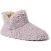 imageDearfoams Womens Chelsea Faux Fuzzy Sherpa Indoor House Bootie SlipperElderberry