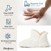 imageDearfoams Womens Chelsea Faux Fuzzy Sherpa Indoor House Bootie SlipperMuslin