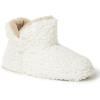 imageDearfoams Womens Chelsea Faux Fuzzy Sherpa Indoor House Bootie SlipperMuslin