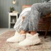 imageDearfoams Womens Chelsea Faux Fuzzy Sherpa Indoor House Bootie SlipperMuslin