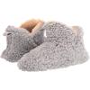 imageDearfoams Womens Chelsea Faux Fuzzy Sherpa Indoor House Bootie SlipperSleet