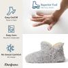 imageDearfoams Womens Chelsea Faux Fuzzy Sherpa Indoor House Bootie SlipperSleet
