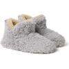 imageDearfoams Womens Chelsea Faux Fuzzy Sherpa Indoor House Bootie SlipperSleet