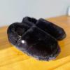 imageDearfoams Womens Ellie Fluffy Snuggle SlipperBlack