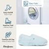imageDearfoams Womens Ellie Fluffy Snuggle SlipperBlue Wash