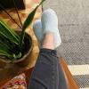 imageDearfoams Womens Ellie Fluffy Snuggle SlipperBlue Wash