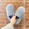 imageDearfoams Womens Ellie Fluffy Snuggle SlipperSleet
