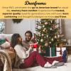 imageDearfoams Womens Fuzzy Memory Foam Beth Bedroom Bootie Slipper Sock with GrippersLatte