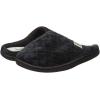 imageDearfoams Womens Memory Foam Washable Leslie Clog House Slipper with Wide WidthsBlack Velour