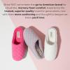 imageDearfoams Womens Memory Foam Washable Leslie Clog House Slipper with Wide WidthsFresh Pink Terry