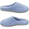 imageDearfoams Womens Memory Foam Washable Leslie Clog House Slipper with Wide WidthsIceberg