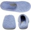 imageDearfoams Womens Memory Foam Washable Leslie Clog House Slipper with Wide WidthsIceberg