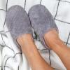 imageDearfoams Womens Memory Foam Washable Leslie Clog House Slipper with Wide WidthsMedium Grey Terry