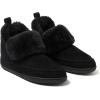 imageDearfoams Womens Moritz IndoorOutdoor Cozy Bootie Camping Furry SlipperBlack